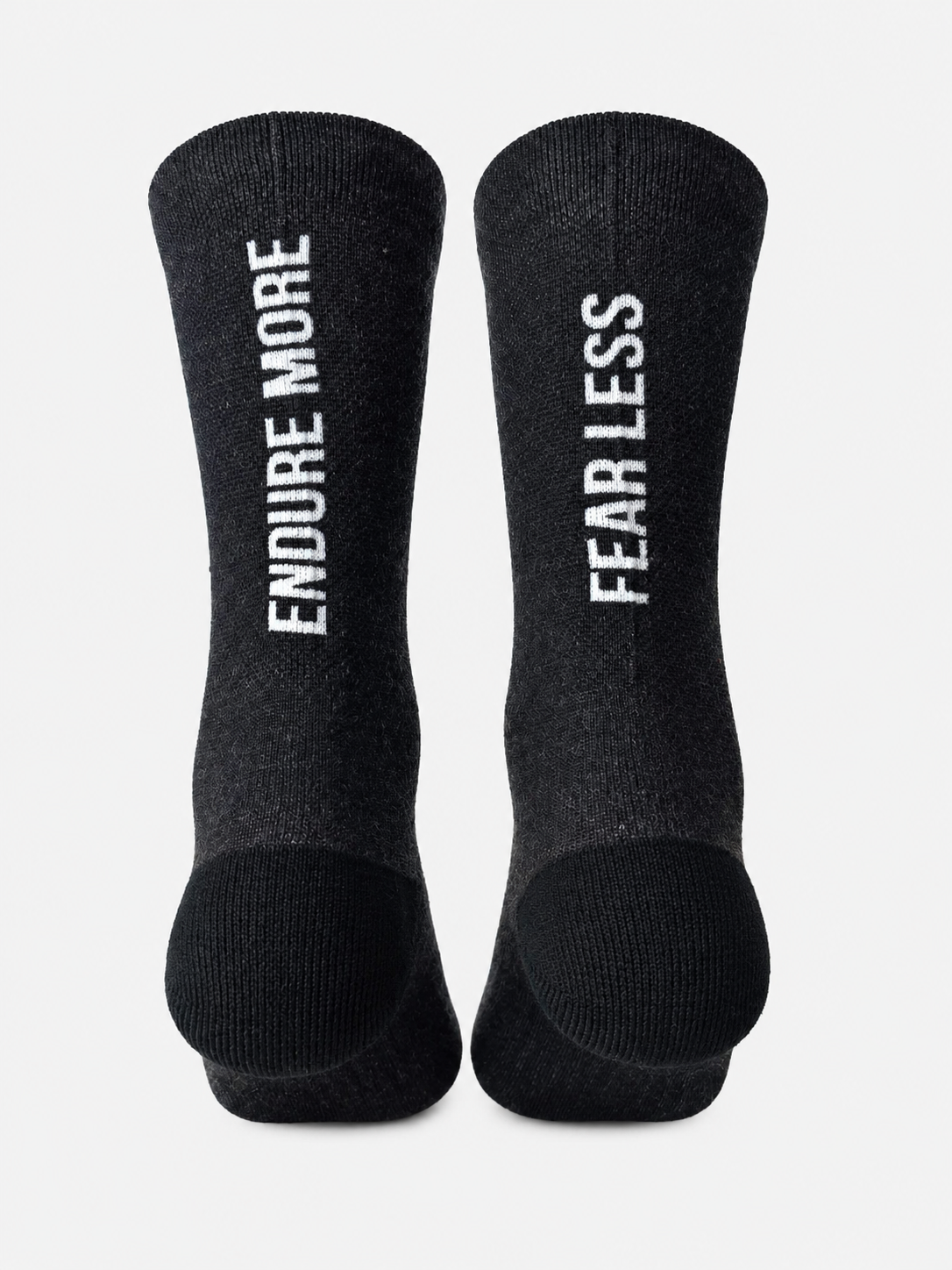 Pair of Halfell Merino Socks, side view showing the reinforced heel and toe